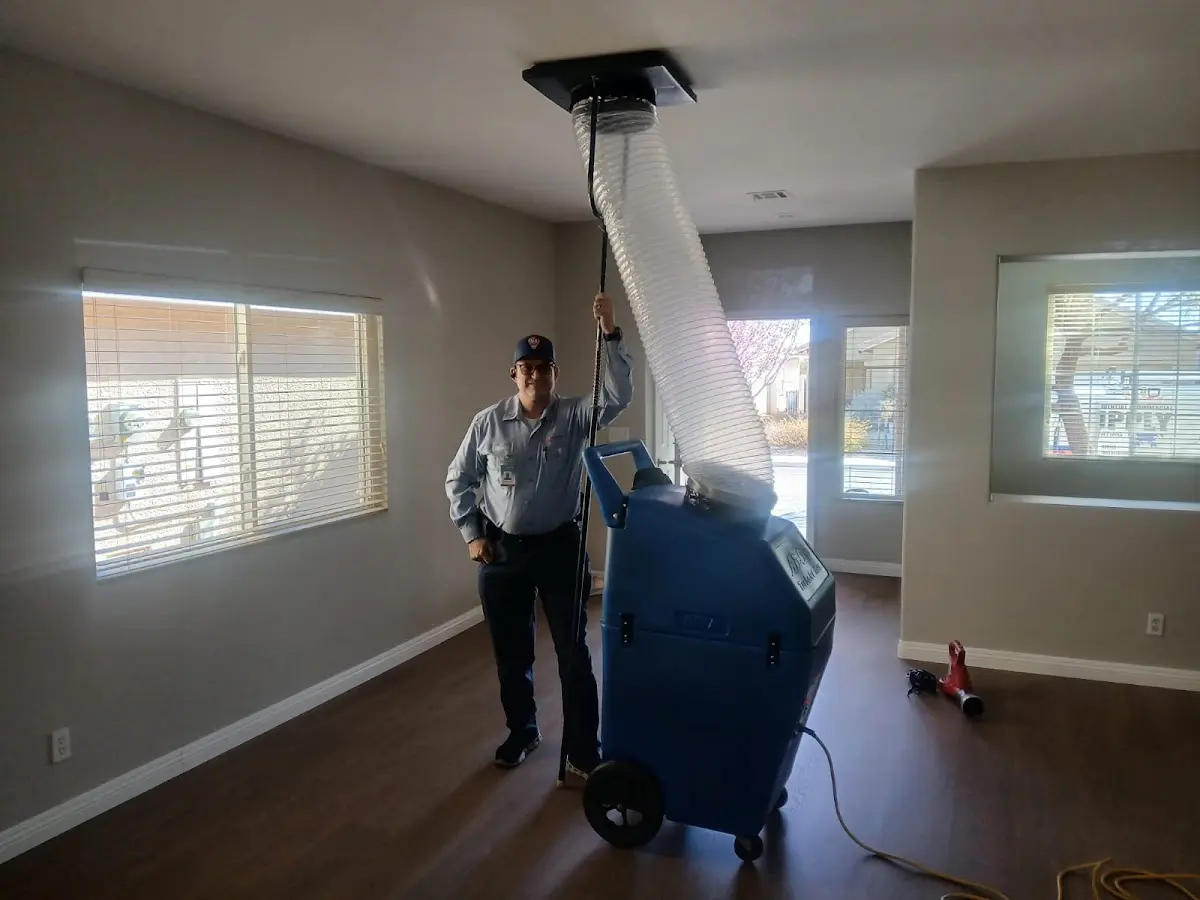 Professional Dryer Vent Cleaning work inside a St. Clair home